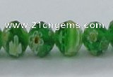 CLG62 15 inches 8*10mm faceted rondelle handmade lampwork beads