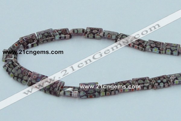 CLG621 5PCS 16 inches 10*14mm rectangle lampwork glass beads wholesale