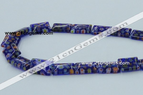 CLG622 5PCS 16 inches 13*18mm rectangle lampwork glass beads wholesale