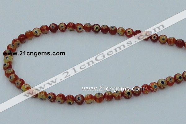 CLG626 10PCS 16 inches 6mm round lampwork glass beads wholesale