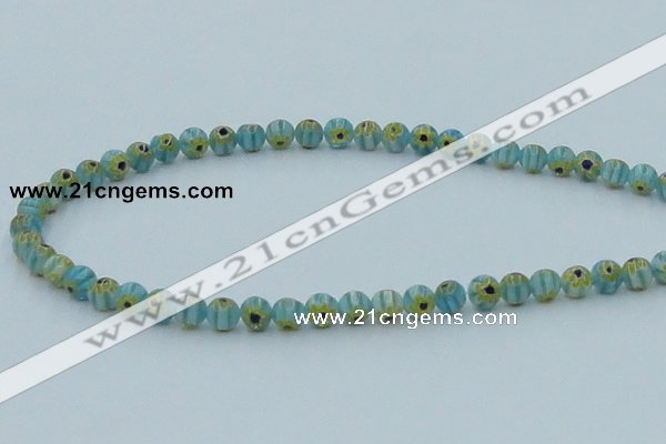 CLG627 10PCS 16 inches 6mm round lampwork glass beads wholesale