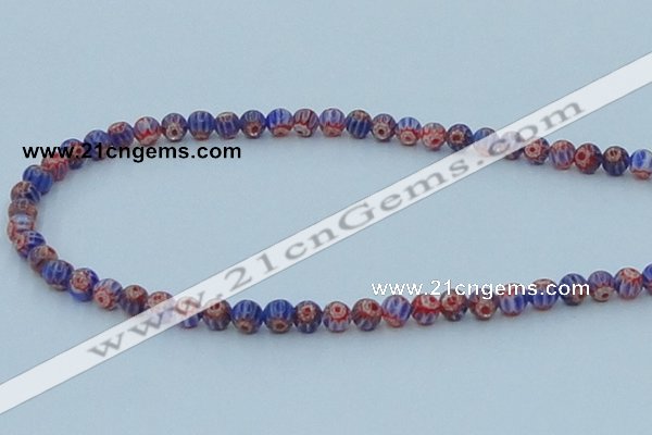 CLG628 10PCS 16 inches 6mm round lampwork glass beads wholesale