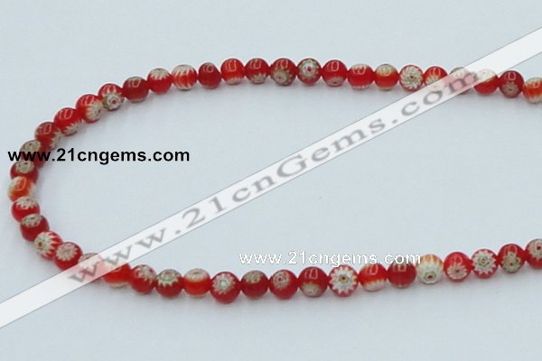 CLG630 10PCS 16 inches 6mm round lampwork glass beads wholesale
