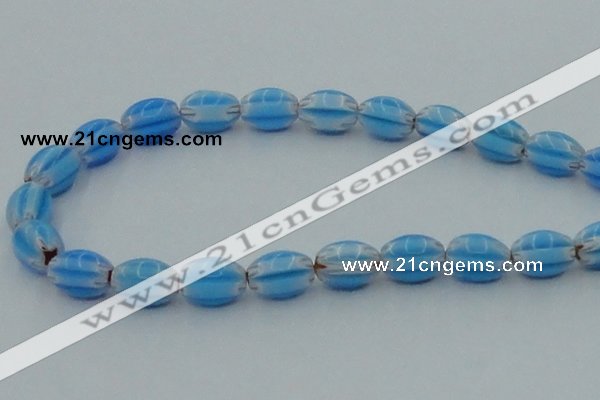 CLG631 5PCS 16 inches 10*14mm oval lampwork glass beads wholesale