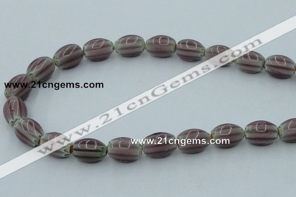 CLG632 5PCS 16 inches 10*14mm oval lampwork glass beads wholesale