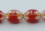 CLG633 5PCS 16 inches 10*14mm oval lampwork glass beads wholesale