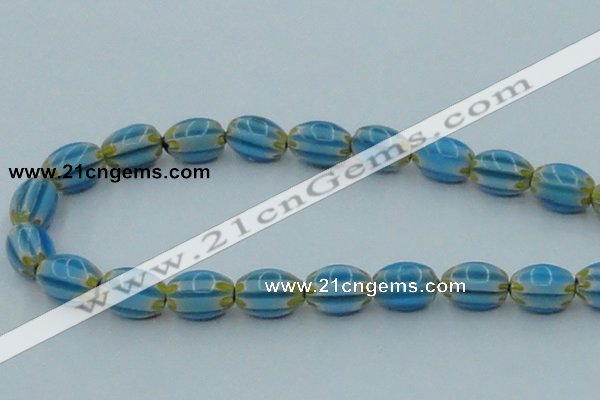 CLG635 5PCS 16 inches 10*14mm oval lampwork glass beads wholesale