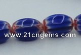 CLG636 5PCS 16 inches 10*14mm oval lampwork glass beads wholesale