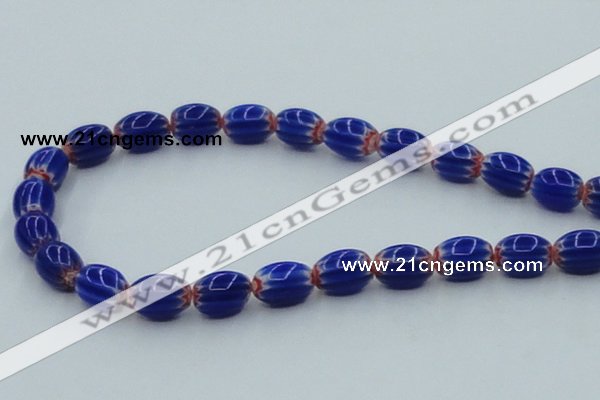 CLG636 5PCS 16 inches 10*14mm oval lampwork glass beads wholesale