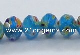 CLG65 15 inches 8*10mm faceted rondelle handmade lampwork beads