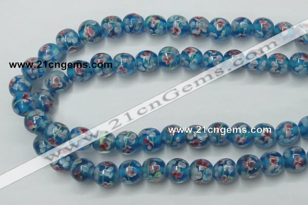 CLG752 15.5 inches 10mm round lampwork glass beads wholesale