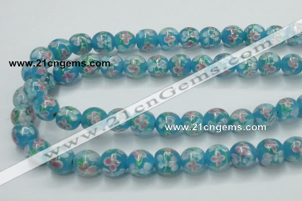 CLG755 15.5 inches 10mm round lampwork glass beads wholesale