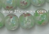 CLG760 15 inches 12mm round lampwork glass beads wholesale