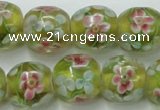 CLG761 15 inches 12mm round lampwork glass beads wholesale