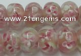 CLG771 14.5 inches 8*12mm rondelle lampwork glass beads wholesale