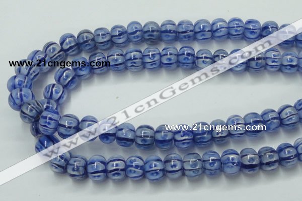 CLG775 14 inches 8*12mm rondelle lampwork glass beads wholesale