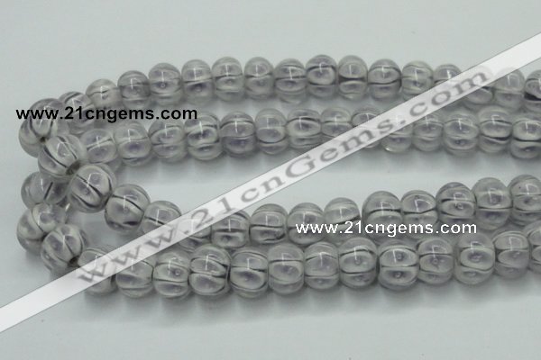 CLG776 14 inches 8*12mm rondelle lampwork glass beads wholesale