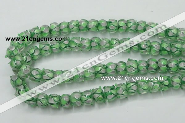 CLG778 14 inches 7*10mm rondelle lampwork glass beads wholesale