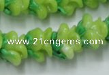 CLG789 15.5 inches 11*13mm rose lampwork glass beads wholesale