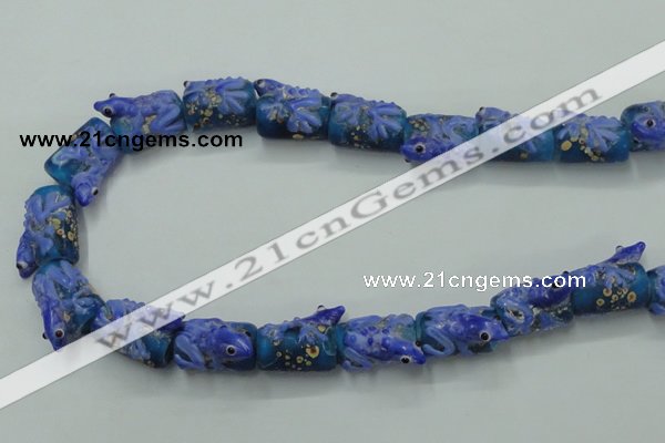 CLG797 15.5 inches 12*18mm cylinder lampwork glass beads wholesale