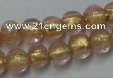 CLG830 12 inches 6mm round lampwork glass beads wholesale