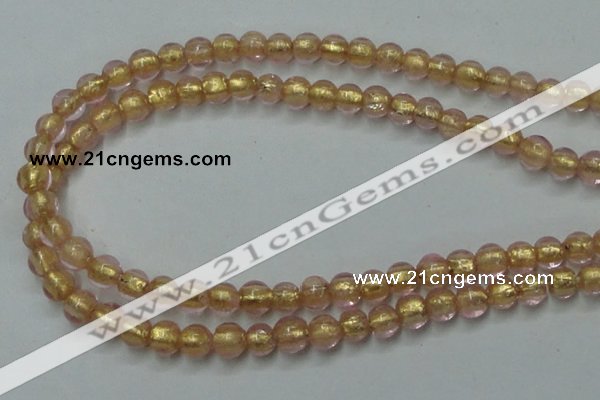 CLG830 12 inches 6mm round lampwork glass beads wholesale