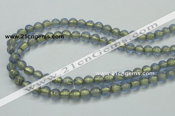 CLG831 15.5 inches 8mm round lampwork glass beads wholesale