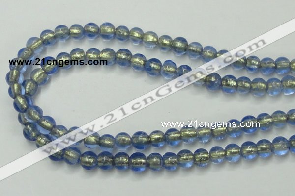 CLG832 15.5 inches 8mm round lampwork glass beads wholesale