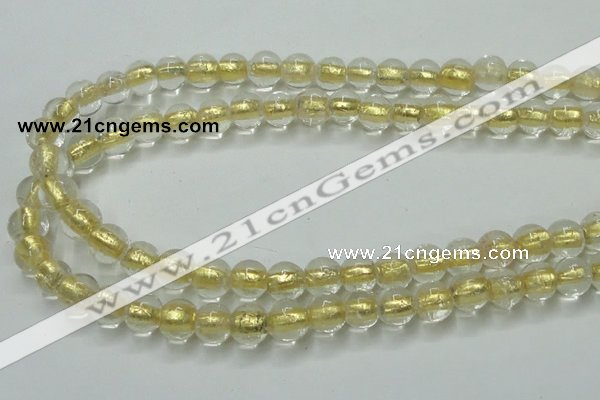 CLG836 15.5 inches 8mm round lampwork glass beads wholesale