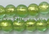 CLG837 15.5 inches 8mm round lampwork glass beads wholesale