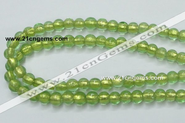 CLG837 15.5 inches 8mm round lampwork glass beads wholesale