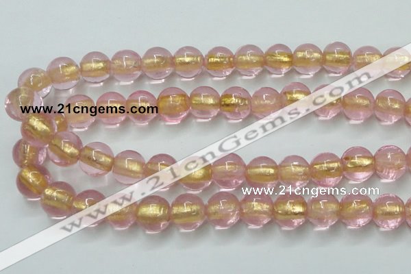 CLG838 15.5 inches 12mm round lampwork glass beads wholesale