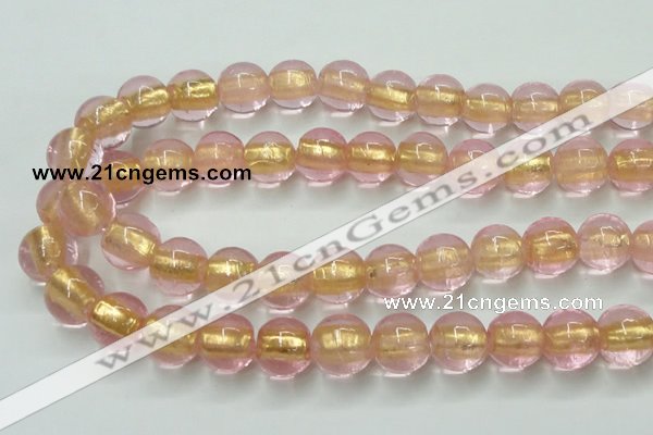 CLG845 15.5 inches 14mm round lampwork glass beads wholesale