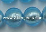 CLG847 15.5 inches 18mm round lampwork glass beads wholesale