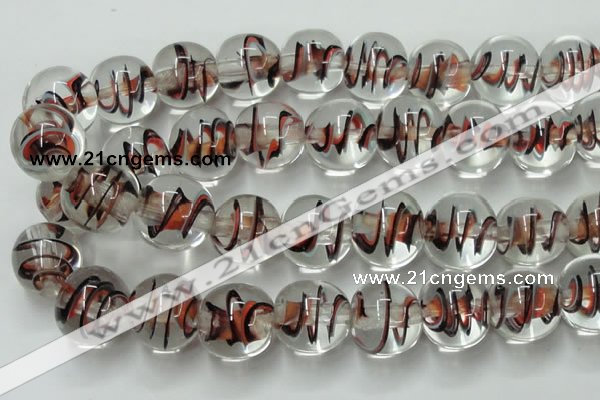 CLG853 15.5 inches 18mm round lampwork glass beads wholesale