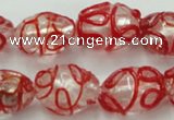 CLG880 2PCS 16 inches 12*18mm oval lampwork glass beads wholesale