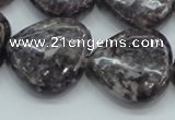 CLI04 15.5 inches 25*25mm heart natural lilac jasper beads wholesale