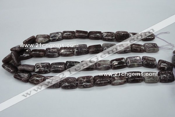 CLI14 15.5 inches 13*18mm rectangle lilac jasper beads wholesale