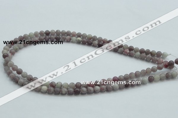 CLI51 15.5 inches 6mm round natural lilac jasper beads wholesale