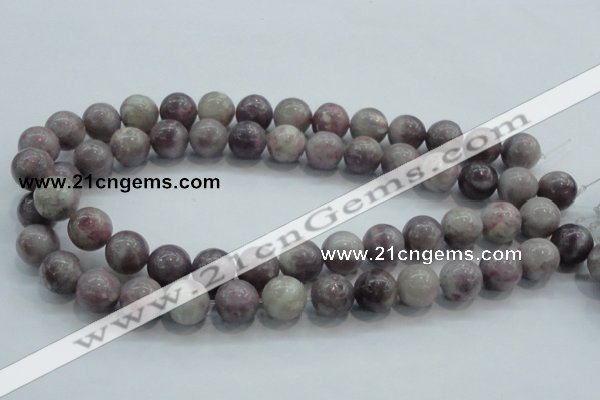 CLI55 15.5 inches 14mm round natural lilac jasper beads wholesale