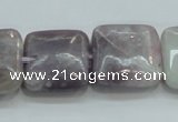 CLI62 15.5 inches 20*20mm square natural lilac jasper beads wholesale