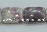 CLI64 15.5 inches 18*25mm rectangle natural lilac jasper beads wholesale