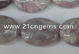 CLI70 15.5 inches 18*25mm oval lilac jasper beads wholesale