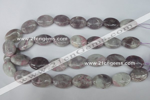 CLI70 15.5 inches 18*25mm oval lilac jasper beads wholesale