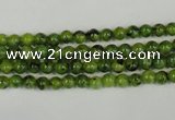 CLJ200 15.5 inches 4mm round dyed sesame jasper beads wholesale