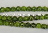 CLJ210 15.5 inches 6mm round dyed sesame jasper beads wholesale