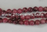 CLJ212 15.5 inches 6mm round dyed sesame jasper beads wholesale