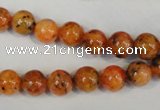 CLJ221 15.5 inches 8mm round dyed sesame jasper beads wholesale