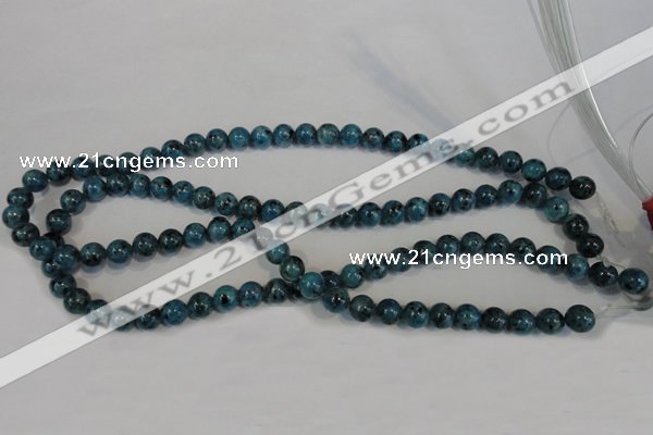 CLJ223 15.5 inches 8mm round dyed sesame jasper beads wholesale