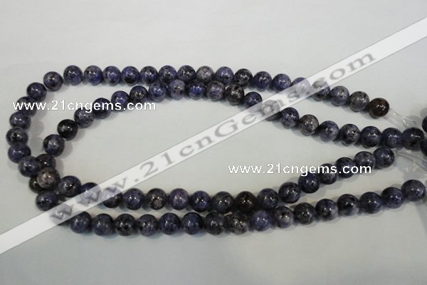 CLJ233 15.5 inches 10mm round dyed sesame jasper beads wholesale